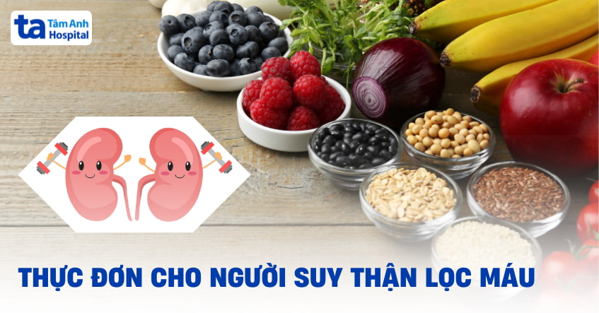 Thực đơn cho người suy thận lọc máu: Ăn gì đủ dinh dưỡng?