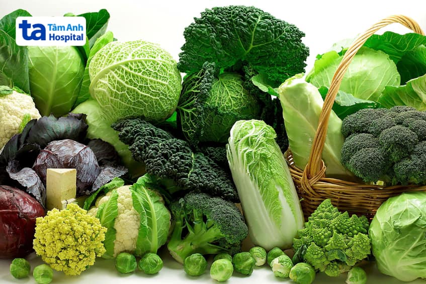 thực đơn giúp tăng chiều cao, các loại rau xanh