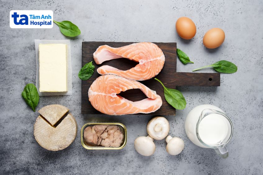 thực phẩm giàu vitamin d3 người bênh nhược cơ nên ăn