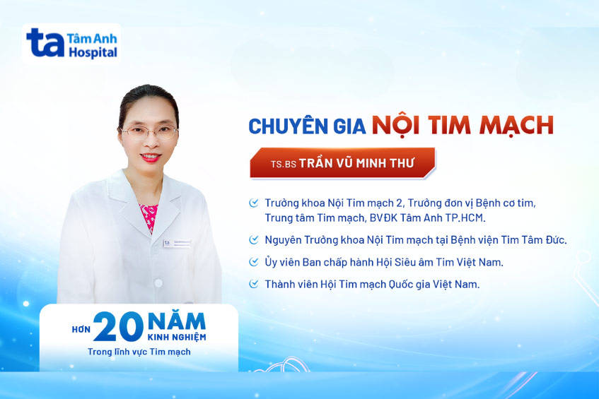TS.BS Trần Vũ Minh Thư - Trưởng khoa Nội Tim mạch 2, Trưởng đơn vị Bệnh cơ tim