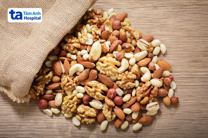 viêm khớp nên ăn gì, các loại hạt