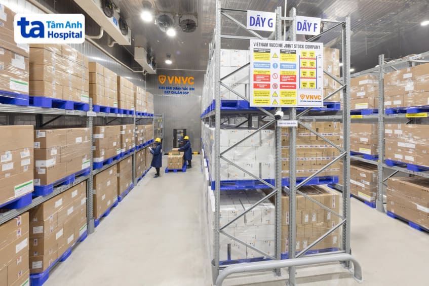 VNVC có hệ thống kho lạnh đạt chuẩn GSP theo tiêu chuẩn quốc tế