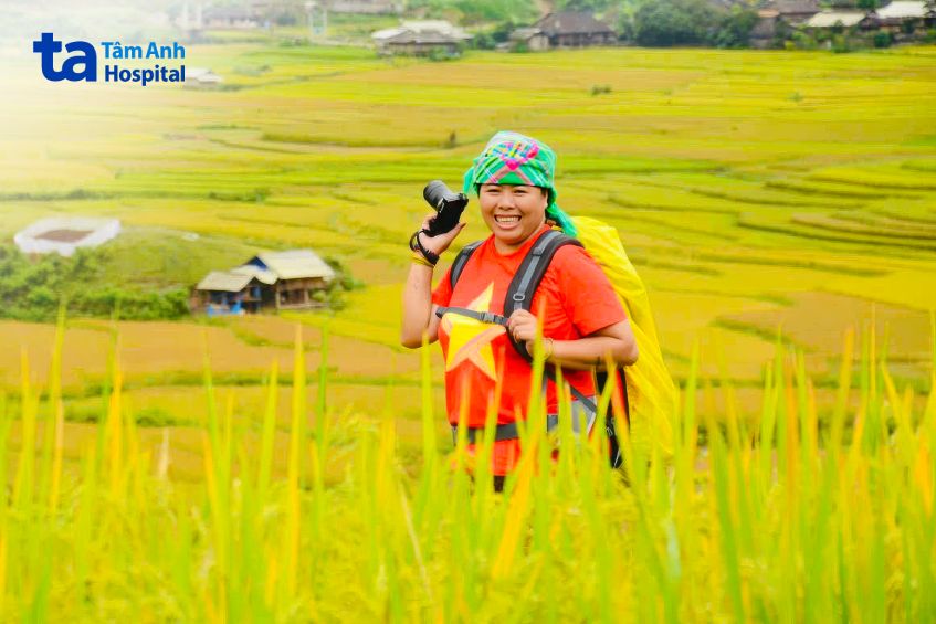 chị loan trong chuyến đi phượt