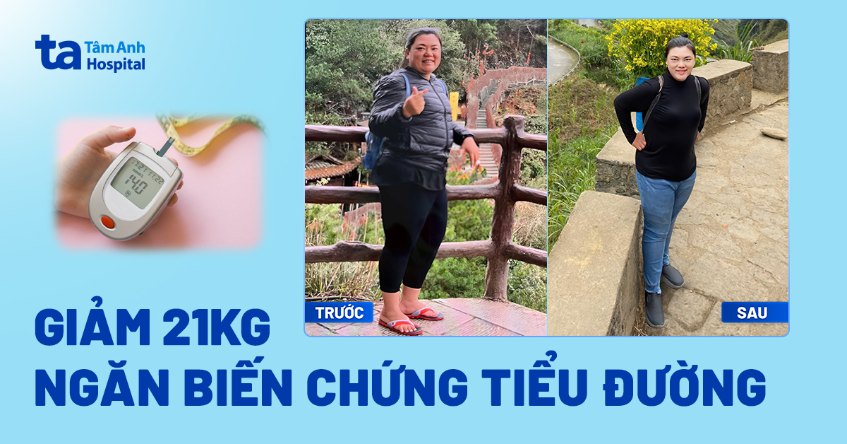 Giảm 21kg ngăn biến chứng tiểu đường