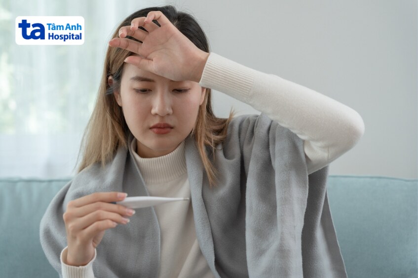 người đang bị sốt