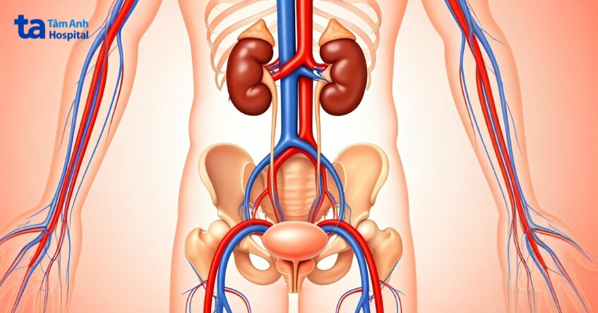 vị trí của hệ tiết niệu