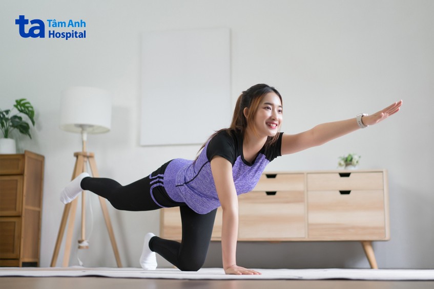 bài tập động tác bird dog