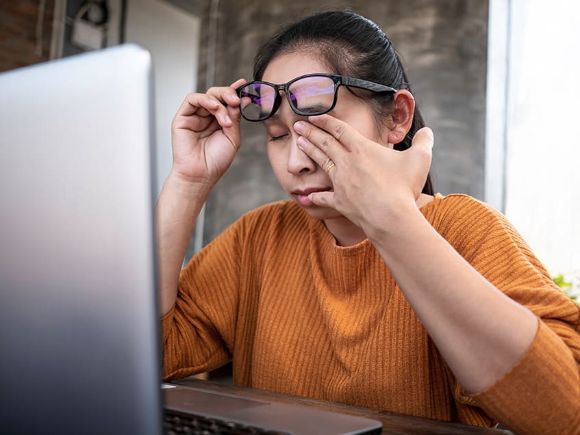 cho mắt nghỉ ngơi đúng lúc