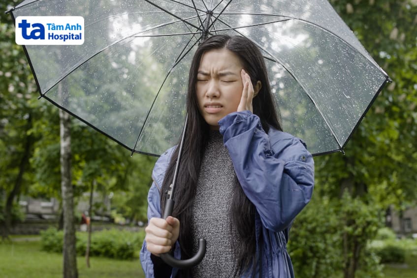 đau đầu do thay đổi thời tiết có thể kéo dài vài ngày