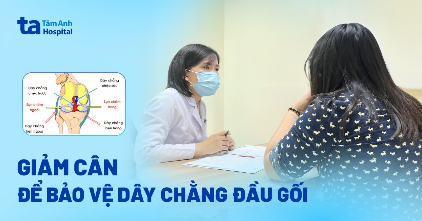 giảm cân để bảo vệ dây chằng đầu gối