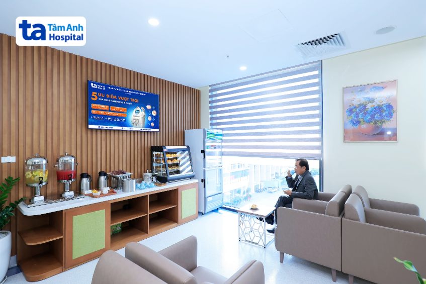 khu vực thức ăn nhẹ tại khu khám vip