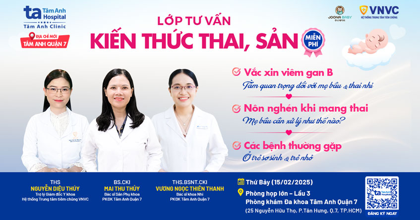 Lớp học tiền sản số 02, 9h00 – 11h00 Thứ 7 (15/02/2025)