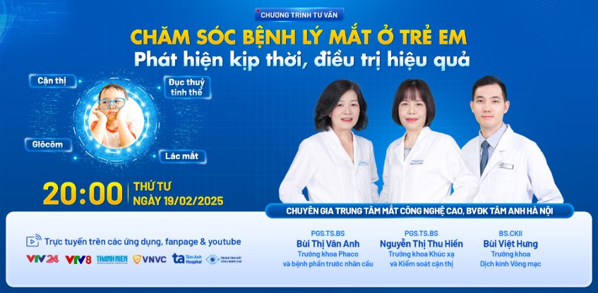 live chăm sóc bệnh lý mắt