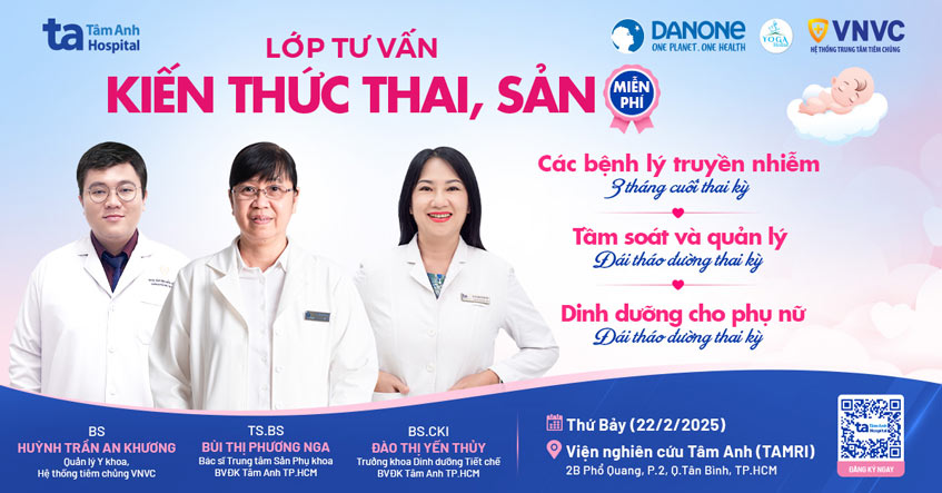 Lớp học tiền sản số 02, 9h00 – 11h00 Thứ 7 (22/02/2025)