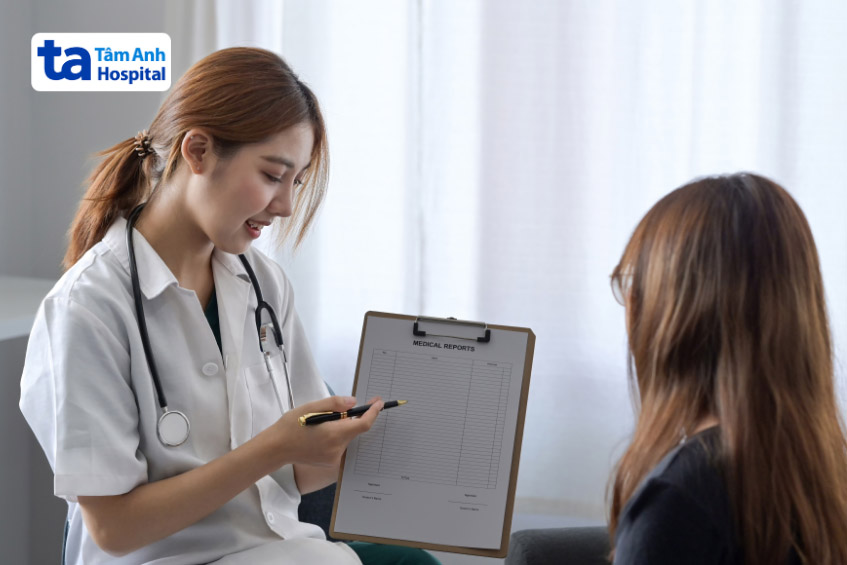 trao đổi với bác sĩ về những khó khăn