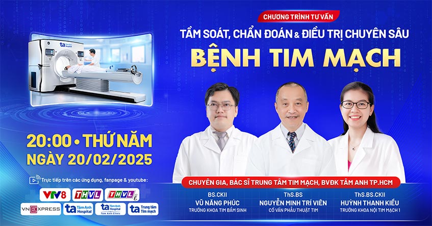 TVTT: Tầm soát, chẩn đoán & điều trị chuyên sâu bệnh tim mạch