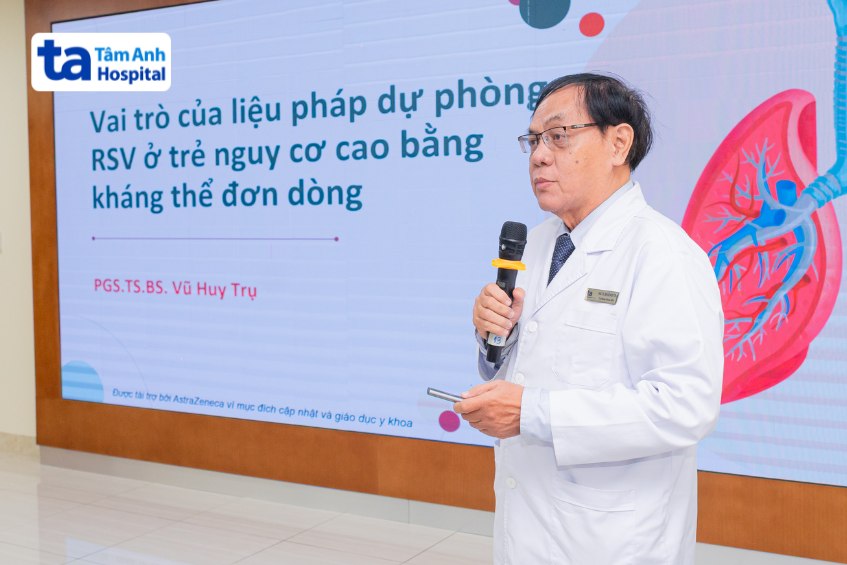 PGS TS BS Vũ Huy Trụ chia sẻ về liệu pháp dự phòng RSV ở trẻ