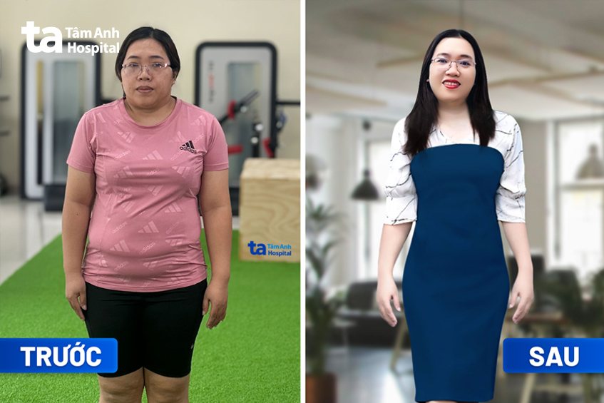 chị dương giảm 7kg trong 3 tháng