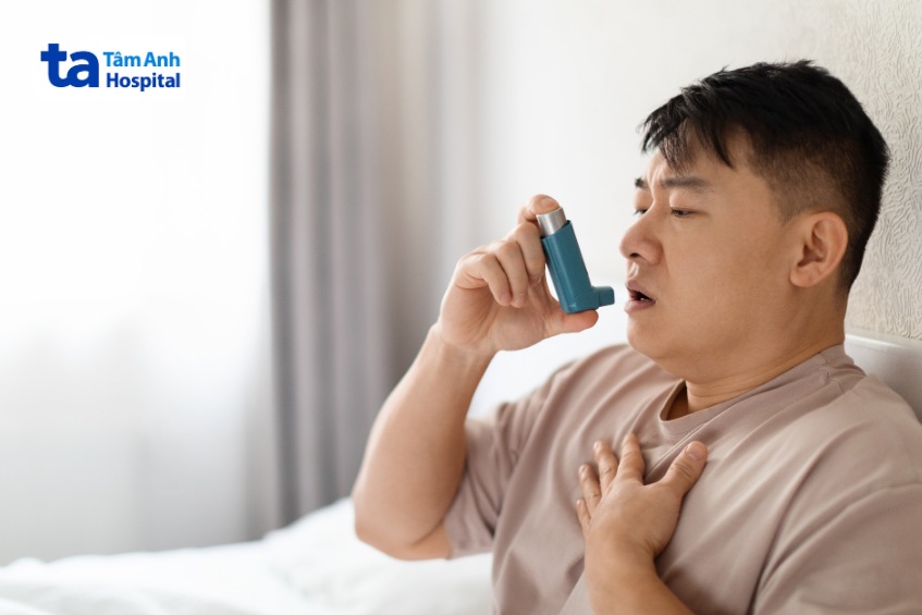 cho người bệnh hen phế quản bội nhiễm sử dụng loại thuốc phù hợp