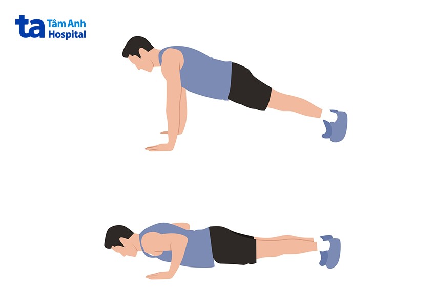hít đất phát triển cơ bắp