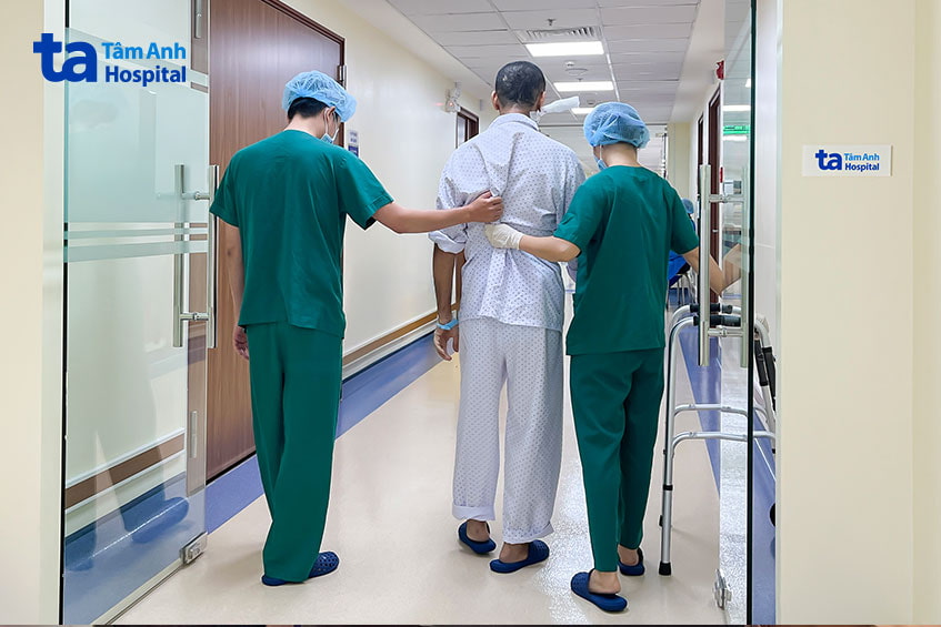 ông L. sau 5 ngày điều trị tại BVĐK Tâm Anh