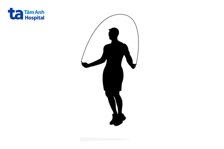 nhảy dây bằng hai chân