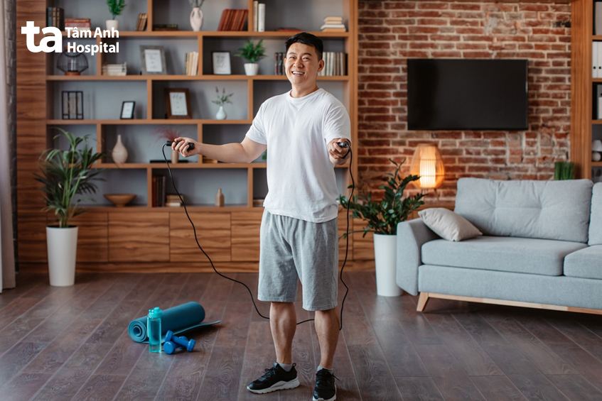 nhảy dây giúp giảm mỡ bụng hiệu quả