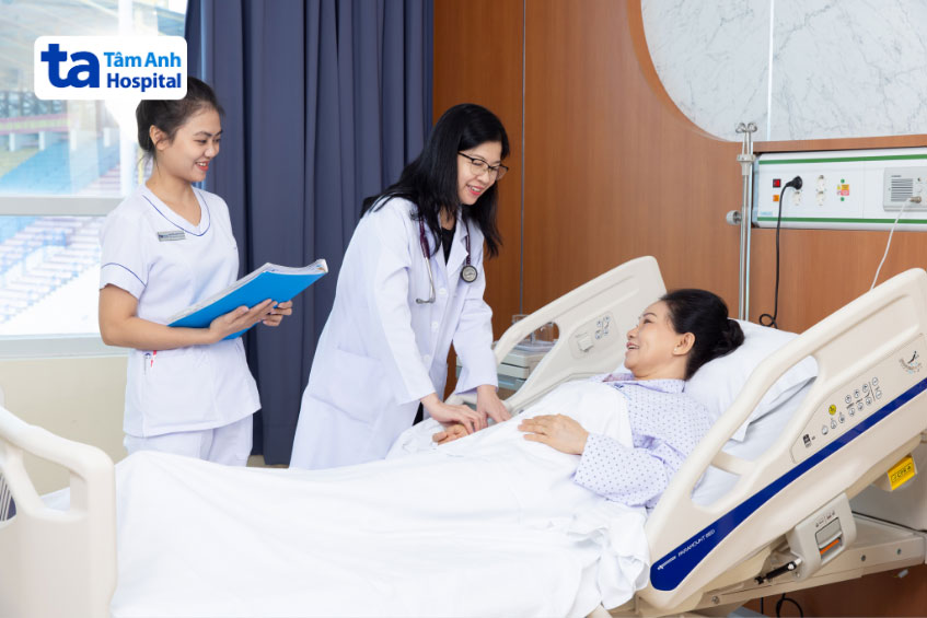 Phòng bệnh thoải mái, tiện nghi tại BVĐK Tâm Anh giúp người bệnh an tâm