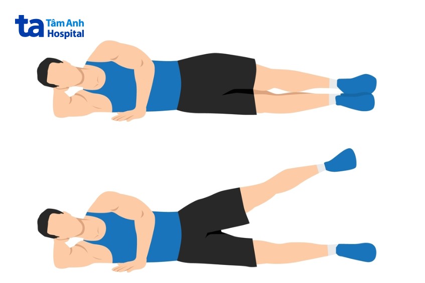 side leg rise phù hợp người mới bắt đầu