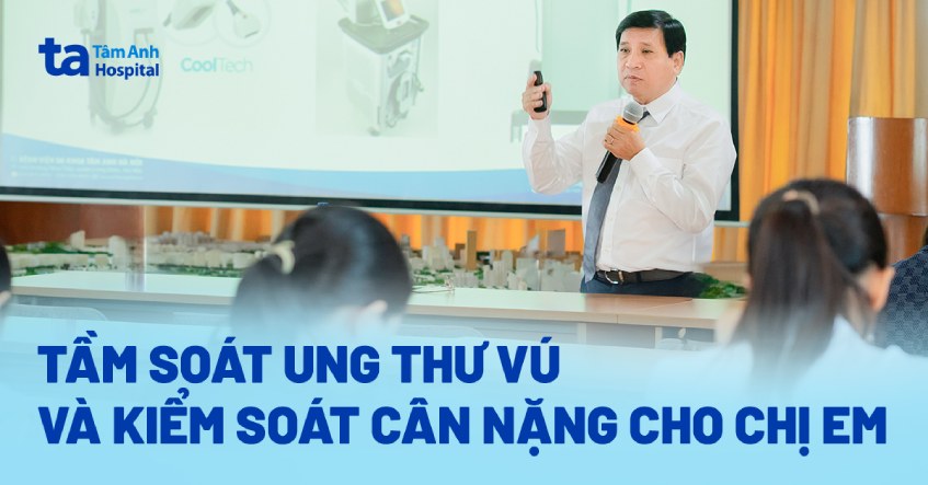tầm soát ung thư vú và kiểm soát cân nặng cho chị em