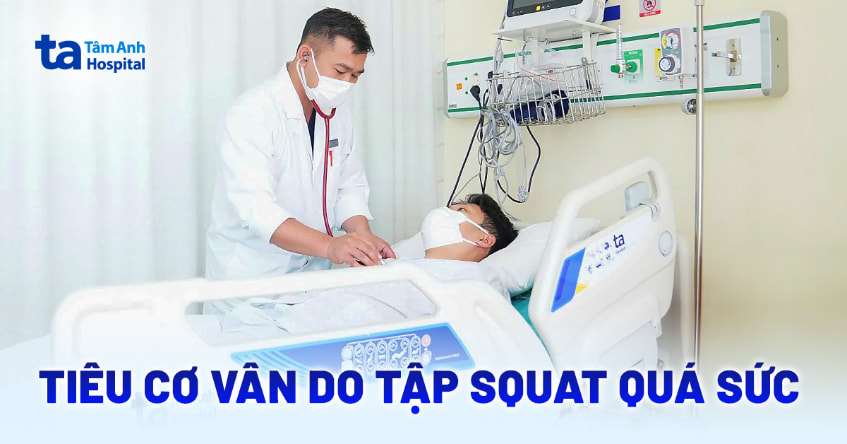 Tiêu cơ vân do tập squat quá sức