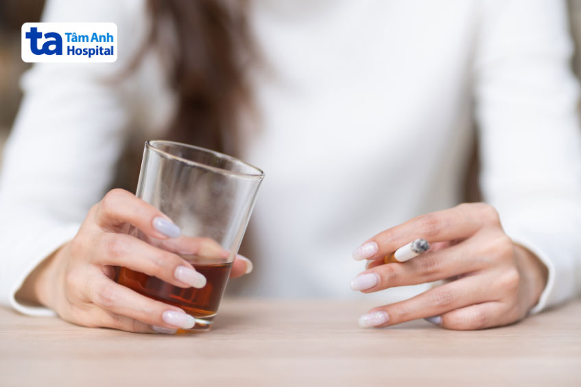 từ bỏ hút thuốc và uống rượu