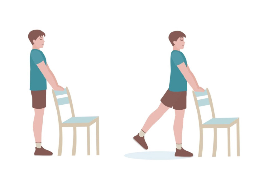 Bài tập đá chân ra sau