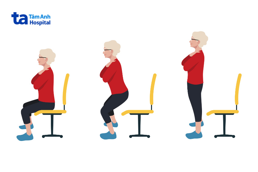 Bài tập đứng lên ngồi xuống