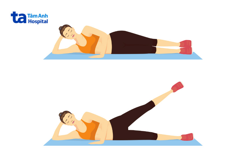 Bài tập nằm nghiêng nâng chân