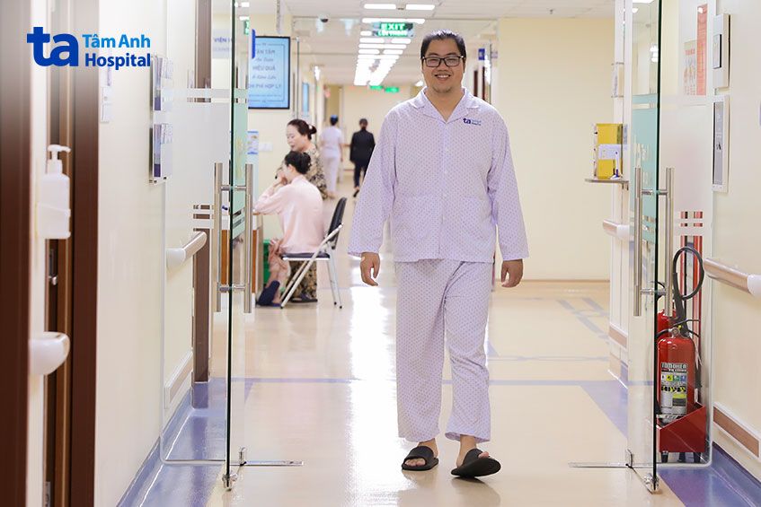 bệnh nhân sau ca bóc tách u dạ dày