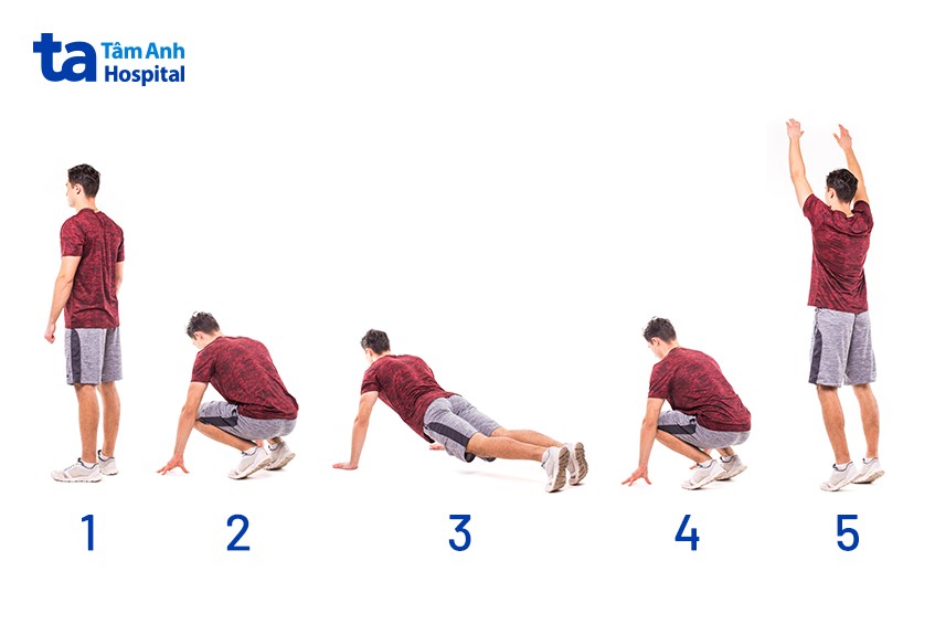 các động tác tập burpee