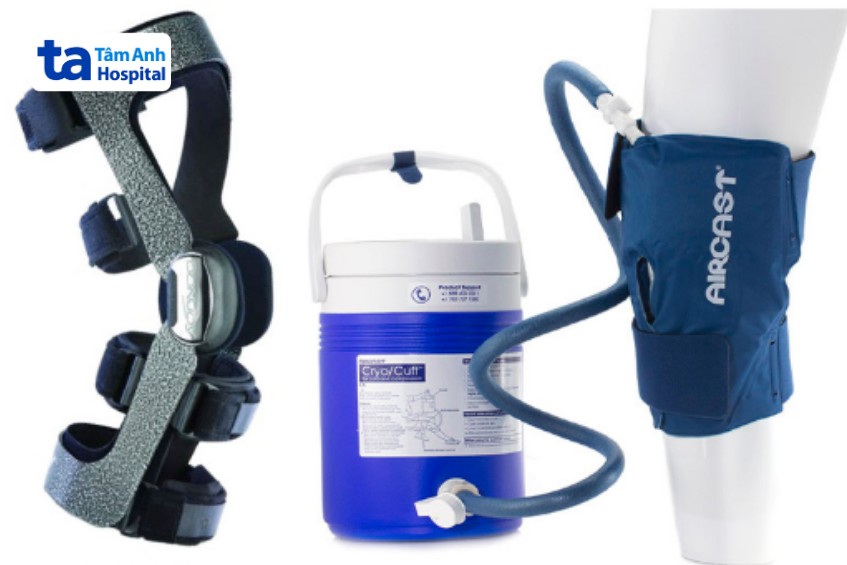 chườm lạnh và nẹp sau phẫu thuật