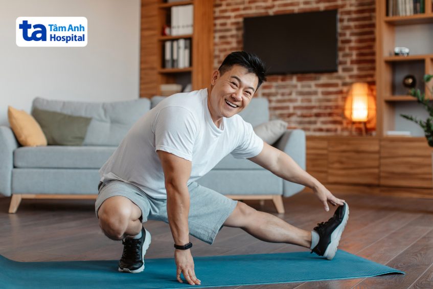 dãn cơ trước khi tập ngừa viêm gân