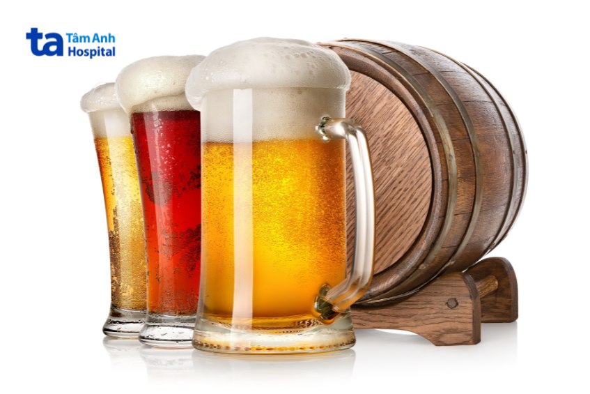 ghẻ nước kiêng thức uống có cồn