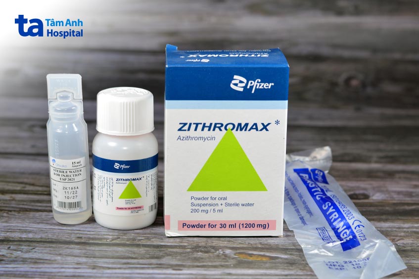 Azithromycin dạng hỗn dịch uống