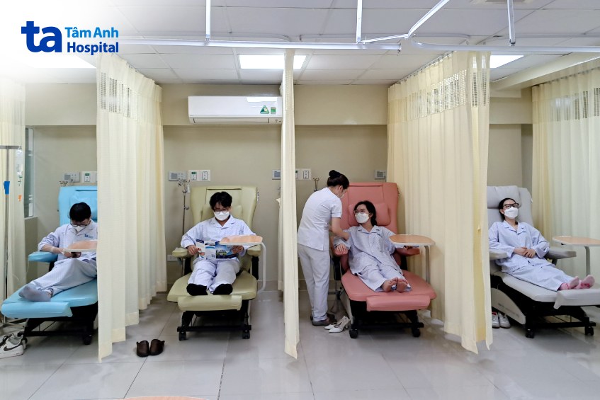 khu hóa trị tại bệnh viện tâm anh