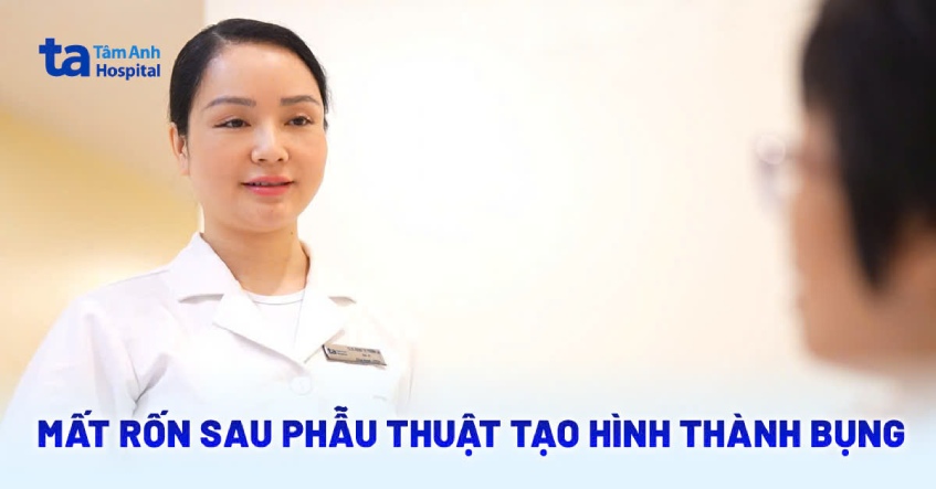 mất rốn sau phẫu thuật tạo hình thành bụng