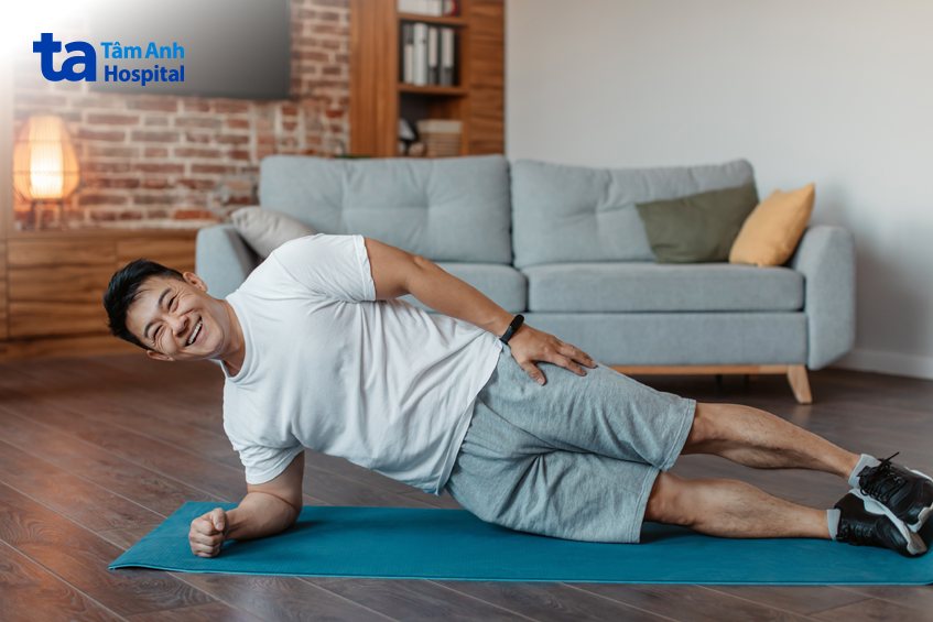 plank nghiêng là biến thể giúp giảm mỡ