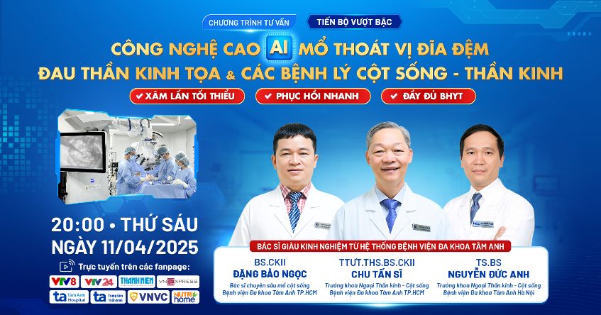 tư vấn trực tuyến công nghệ cao ai mổ bệnh lý thần kinh cột sống