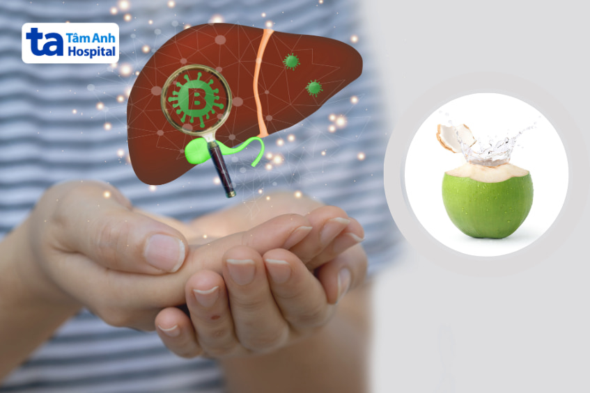 viêm gan B có uống được nước dừa không