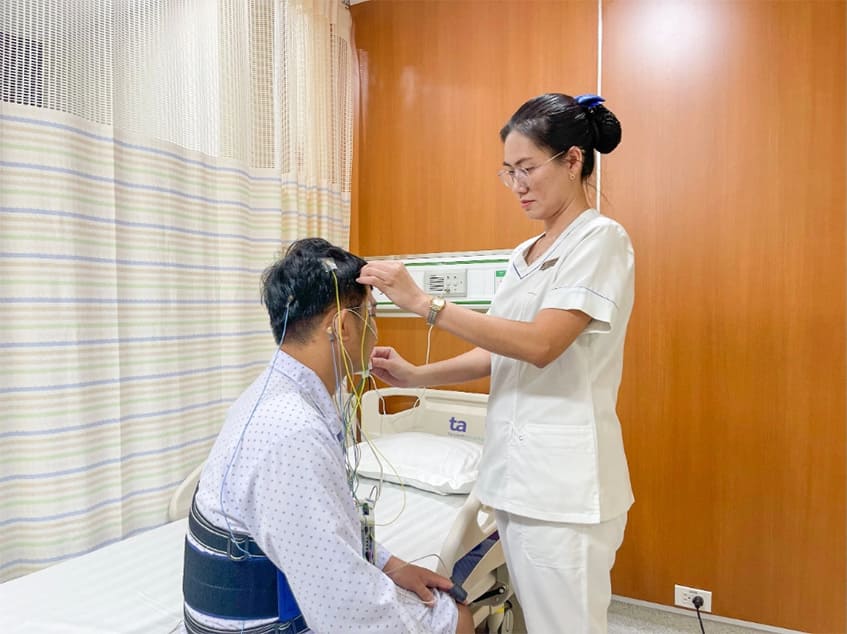bác sĩ có thể thực hiện đo đa ký giấc ngủ