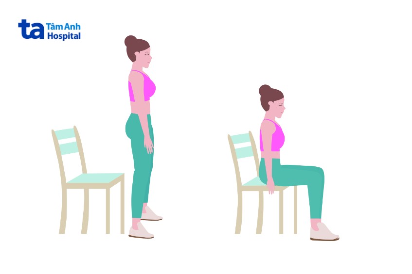 bài tập đứng lên ngồi xuống