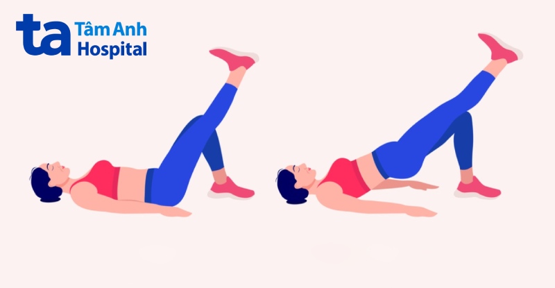 Bài tập tư thế cây cầu cải thiện viêm khớp háng