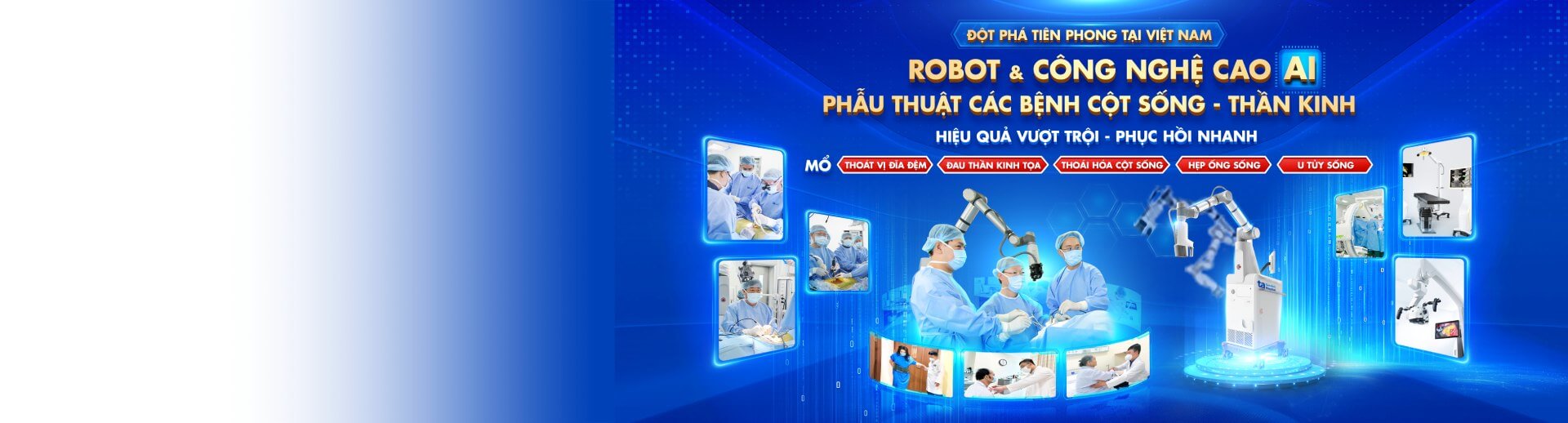 banner robot và công nghệ cao ai phẫu thuật cột sống thần kinh
